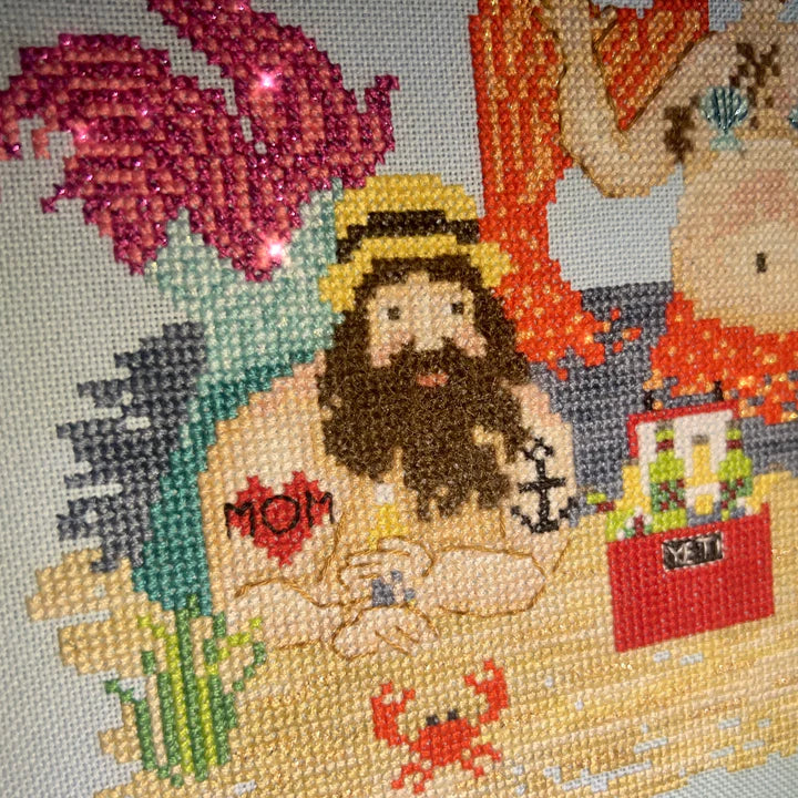 PRE-ORDER Merman Cove - Dirty Annie's - Cross Stitch Pattern, Needlecraft Patterns, Needlecraft Patterns, The Crafty Grimalkin - A Cross Stitch Store