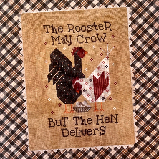 PRE-ORDER The Rooster May Crow - Dirty Annie's - Cross Stitch Pattern, Needlecraft Patterns, Needlecraft Patterns, The Crafty Grimalkin - A Cross Stitch Store