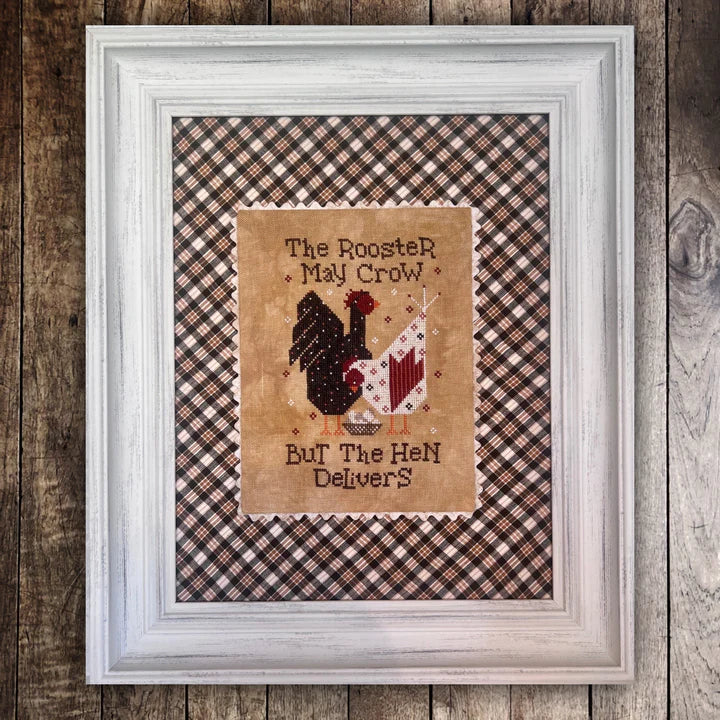 PRE-ORDER The Rooster May Crow - Dirty Annie's - Cross Stitch Pattern, Needlecraft Patterns, Needlecraft Patterns, The Crafty Grimalkin - A Cross Stitch Store