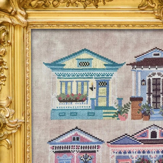 PRE-ORDER Garden District: Chartreuse Chateau #1 - Dirty Annie's - Cross Stitch Pattern, Needlecraft Patterns, Needlecraft Patterns, The Crafty Grimalkin - A Cross Stitch Store