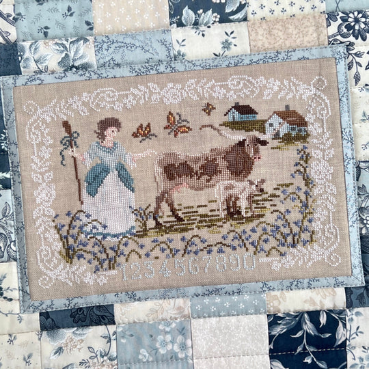 PRE-ORDER Bessie in the Bluebells - Dirty Annie's - Cross Stitch Pattern, Needlecraft Patterns, Needlecraft Patterns, The Crafty Grimalkin - A Cross Stitch Store