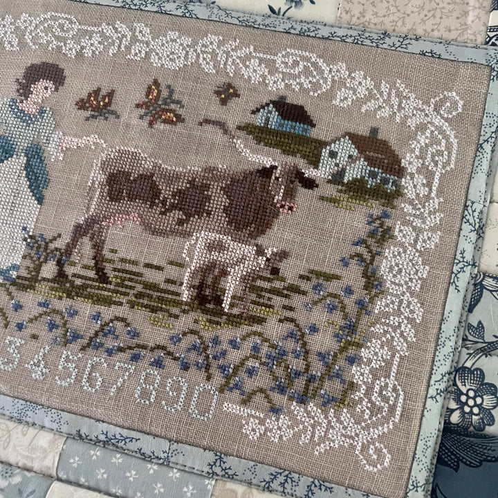 PRE-ORDER Bessie in the Bluebells - Dirty Annie's - Cross Stitch Pattern, Needlecraft Patterns, Needlecraft Patterns, The Crafty Grimalkin - A Cross Stitch Store