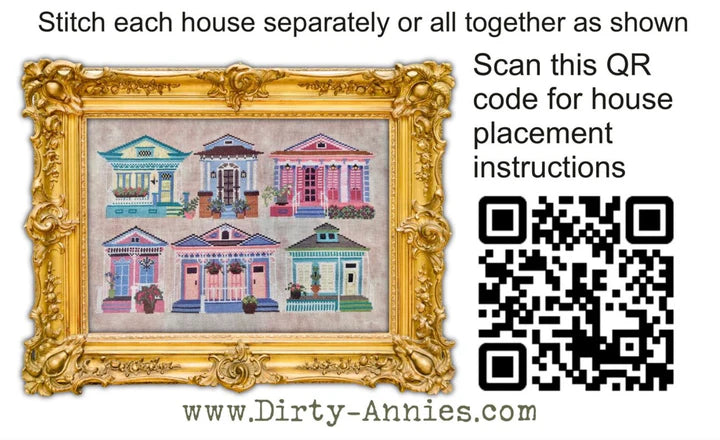 Garden District: Maison De Ville #5 - Dirty Annie's - Cross Stitch Pattern