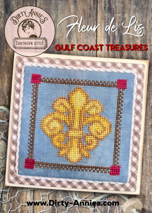 Fleur de Lis Gulf Coast Treasures - Dirty Annie's - Cross Stitch Pattern