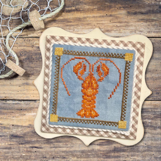 Crawfish Gulf Coast Treasures - Dirty Annie's - Cross Stitch Pattern, Needlecraft Patterns, Needlecraft Patterns, The Crafty Grimalkin - A Cross Stitch Store