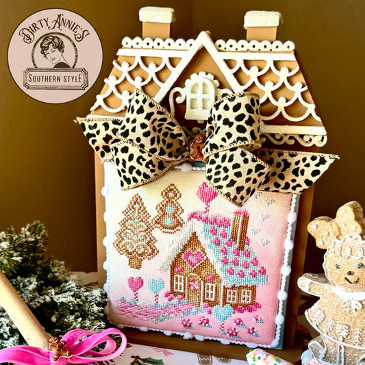 Valentine's Day All Seasons Gingerbread House Collaboration - Dirty Annie's - Cross Stitch Pattern