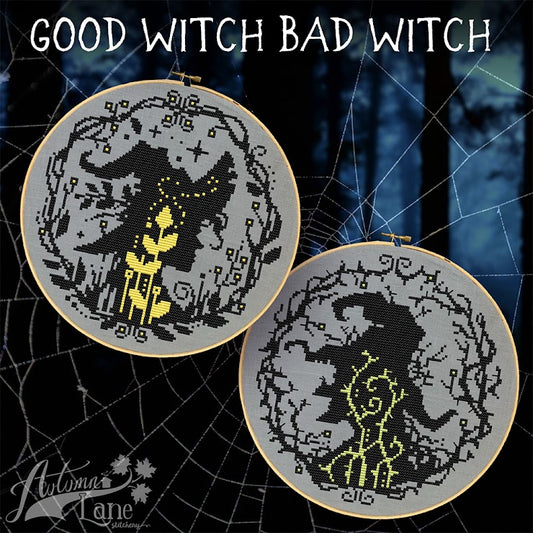 Good Witch Bad Witch - Autumn Lane - Cross Stitch Pattern