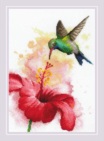 Hummingbird - Riolis - Cross Stitch Kit, Needlecraft Kits, Needlecraft Kits, The Crafty Grimalkin - A Cross Stitch Store