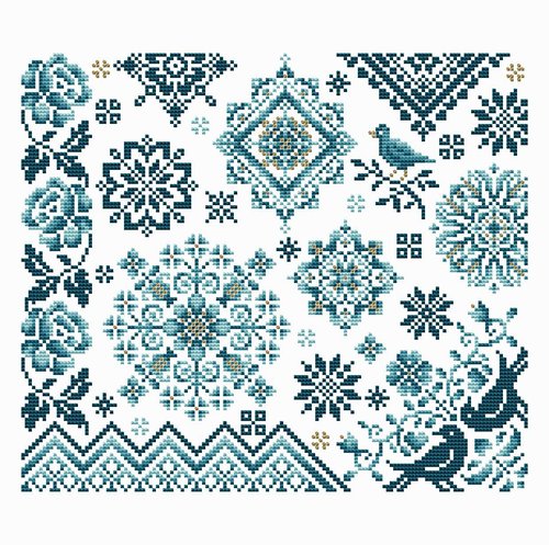 Bluebird Sampler - Shannon Christine Designs - Cross Stitch Pattern