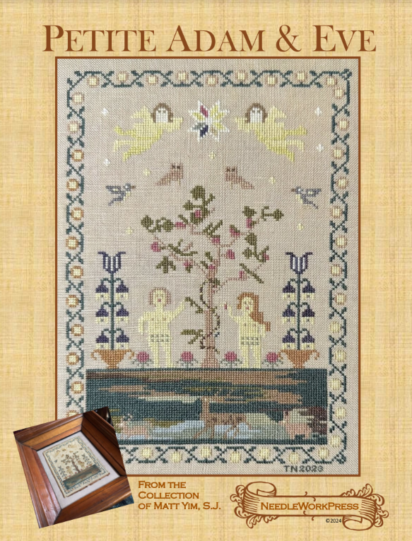 PRE-ORDER Petite Adam & Eve Sampler - Needlework Press - Cross Stitch Pattern, Needlecraft Patterns, Needlecraft Patterns, The Crafty Grimalkin - A Cross Stitch Store