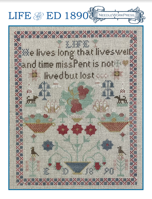 PRE-ORDER Life by ED 1980 - Needlework Press - Cross Stitch Pattern, Needlecraft Patterns, Needlecraft Patterns, The Crafty Grimalkin - A Cross Stitch Store