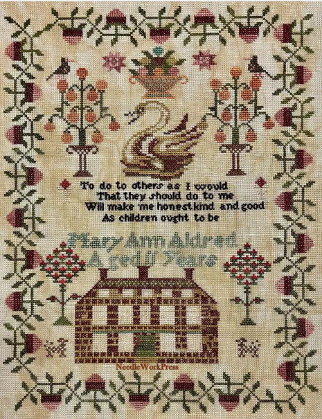 PRE-ORDER Mary Ann Aldred Sampler - Needlework Press - Cross Stitch Pattern, Needlecraft Patterns, Needlecraft Patterns, The Crafty Grimalkin - A Cross Stitch Store