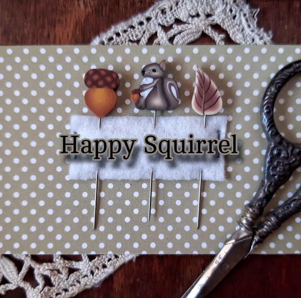 Happy Squirrel Pin Set - Puntini Puntini - Pin Set