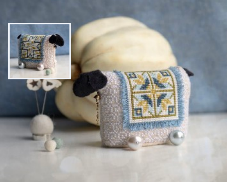 PREORDER 3D Double Sided Sheep Quilt - Cotton Pixels - Cross Stitch Pattern