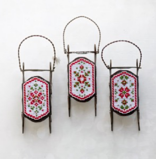 PREORDER ‘Festive Collection’ Sleds - Cotton Pixels - Cross Stitch Pattern