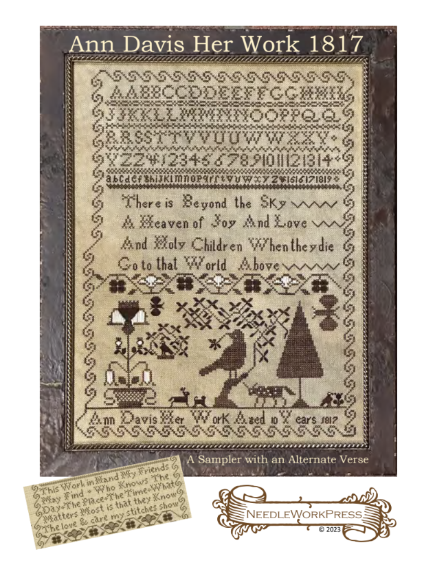 PREORDER Ann Davis Sampler - Needlework Press - Cross Stitch Pattern, Needlecraft Patterns, The Crafty Grimalkin - A Cross Stitch Store