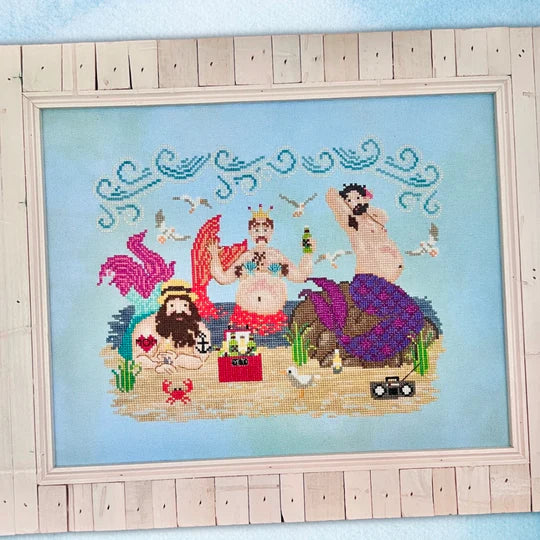 PRE-ORDER Merman Cove - Dirty Annie's - Cross Stitch Pattern, Needlecraft Patterns, Needlecraft Patterns, The Crafty Grimalkin - A Cross Stitch Store