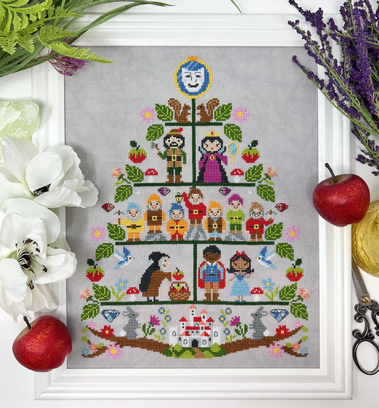 Snow White Tree - Tiny Modernist - Cross Stitch Pattern