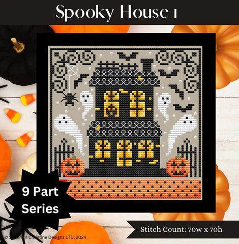 PREORDER Spooky House I - Shannon Christine - Cross Stitch Pattern, Needlecraft Patterns, The Crafty Grimalkin - A Cross Stitch Store