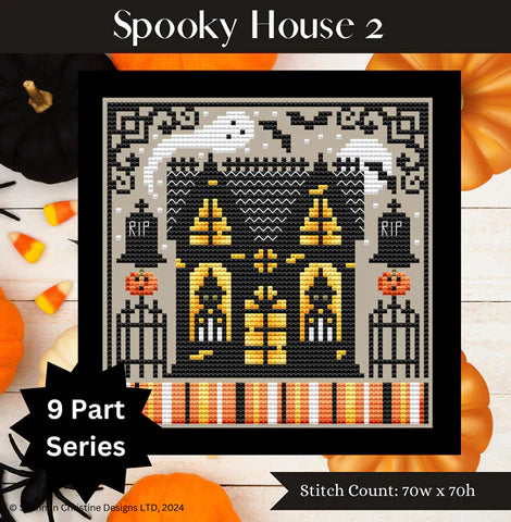 PREORDER Spooky House 2 - Shannon Christine - Cross Stitch Pattern, Needlecraft Patterns, The Crafty Grimalkin - A Cross Stitch Store