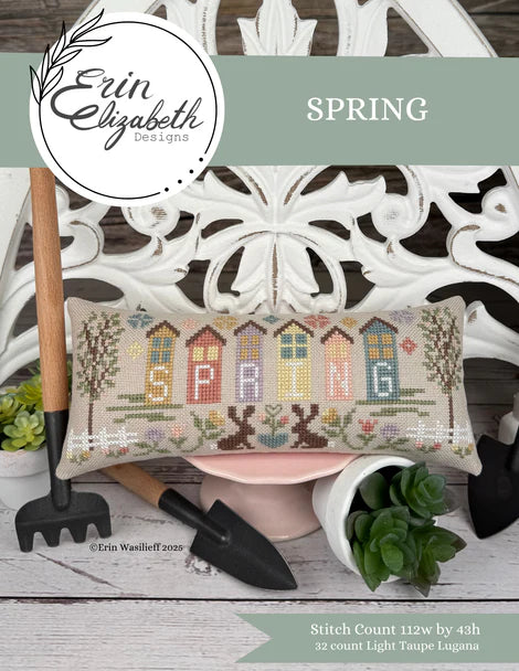 PREORDER Spring - Erin Elizabeth Designs - Cross Stitch Pattern, Needlecraft Patterns, The Crafty Grimalkin - A Cross Stitch Store