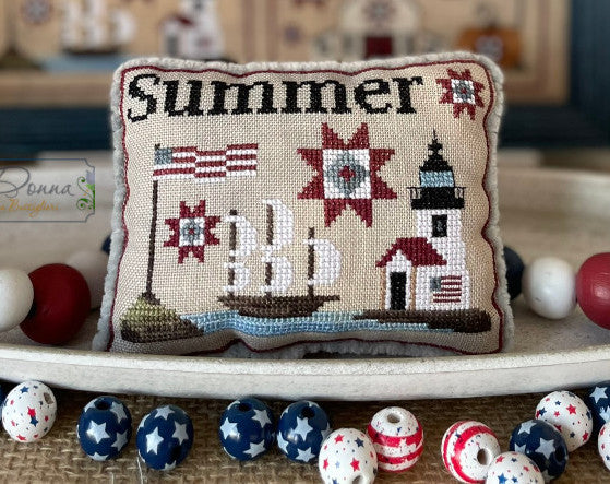 American Seasons Pillows  - Mani di Dona - Cross Stitch Pattern