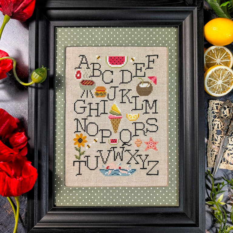 PREORDER Summer Sampler - Puntini Puntini - Cross Stitch Pattern, Needlecraft Patterns, The Crafty Grimalkin - A Cross Stitch Store