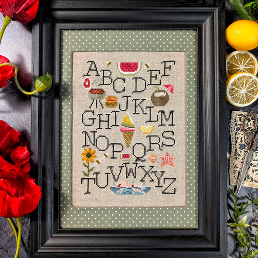 PREORDER Summer Sampler - Puntini Puntini - Cross Stitch Pattern, Needlecraft Patterns, The Crafty Grimalkin - A Cross Stitch Store