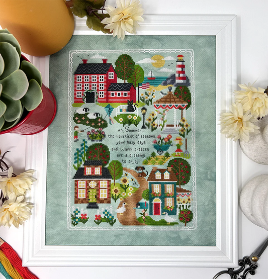 Summer Traditions Sampler - Tiny Modernist - Cross Stitch Pattern