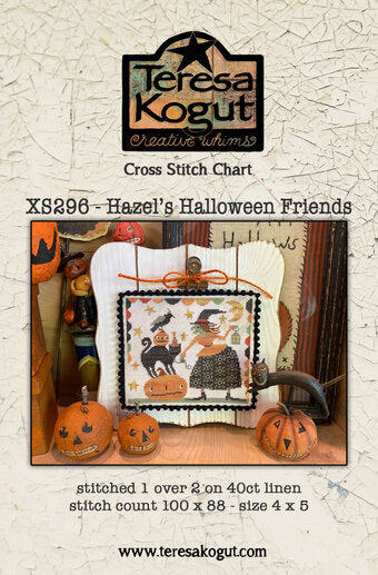 Hazel's Halloween Friends - Teresa Kogut - Cross Stitch Pattern