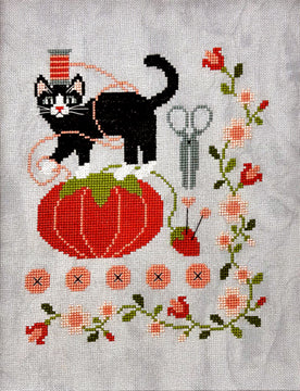 PREORDER My Cat Helper - Tiny Modernist - Cross Stitch Pattern