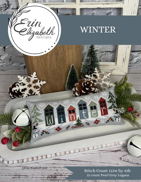 PREORDER Winter - Erin Elizabeth Designs - Cross Stitch Pattern, Needlecraft Patterns, The Crafty Grimalkin - A Cross Stitch Store