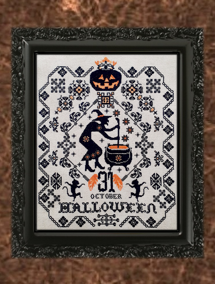 Witch Sampler - Twin Peak Primitives - Cross Stitch Pattern