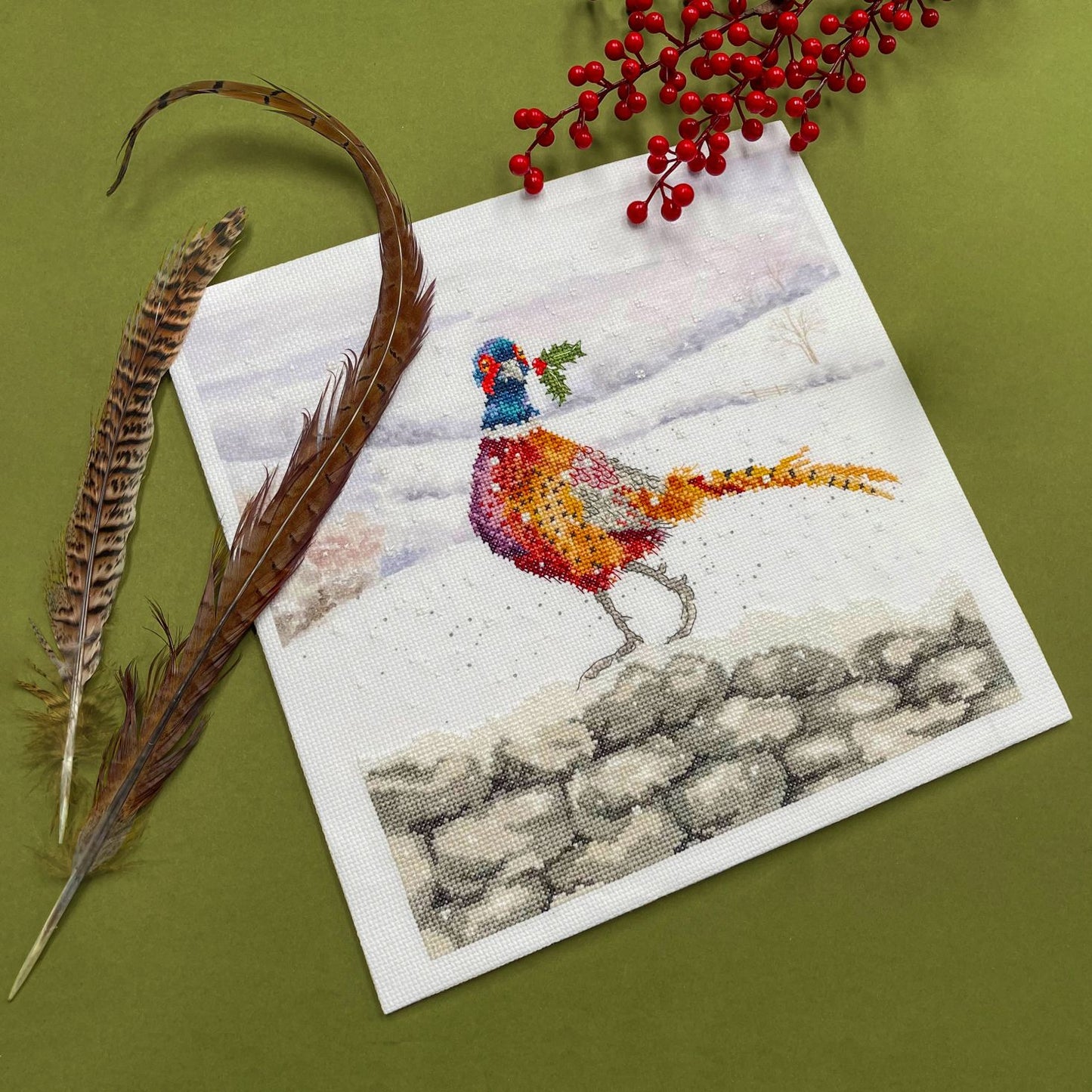 A Festive Flourish XHD135 Counted Cross Stitch Kit, Needlecraft Kits, Needlecraft Kits, The Crafty Grimalkin - A Cross Stitch Store