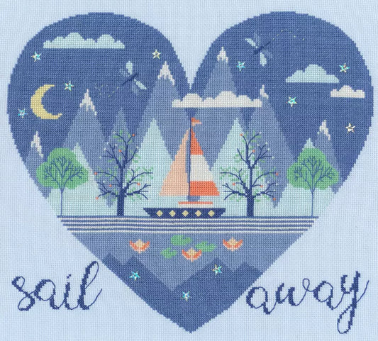 Wild At Heart: Sail Away - Bothy Threads - Cross Stitch Kit, Needlecraft Kits, The Crafty Grimalkin - A Cross Stitch Store