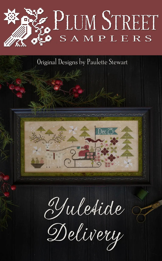 Yuletide Delivery - Plum Street Samplers - Cross Stitch Pattern, Needlecraft Patterns, Needlecraft Patterns, The Crafty Grimalkin - A Cross Stitch Store