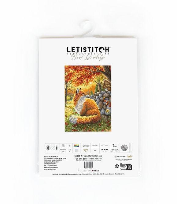 A Friend for Little Fox L8061 Counted Cross Stitch Kit, Needlecraft Kits, The Crafty Grimalkin - A Cross Stitch Store