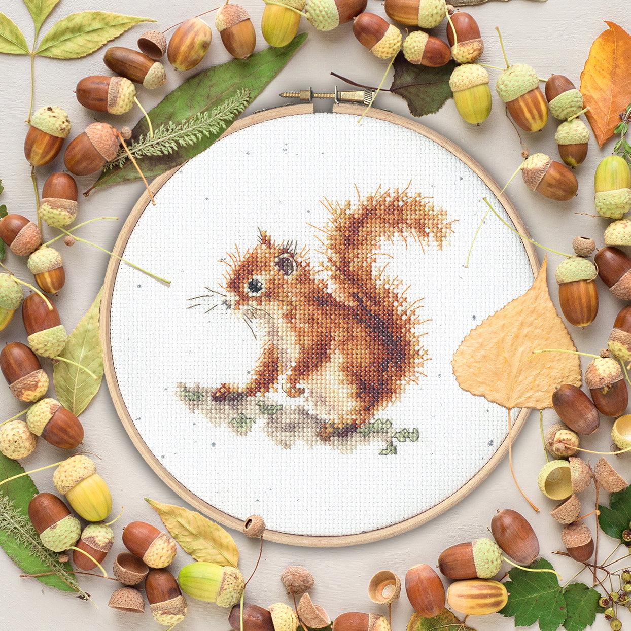 Acorns XHD116P Counted Cross Stitch Kit, The Crafty Grimalkin - A Cross Stitch Store