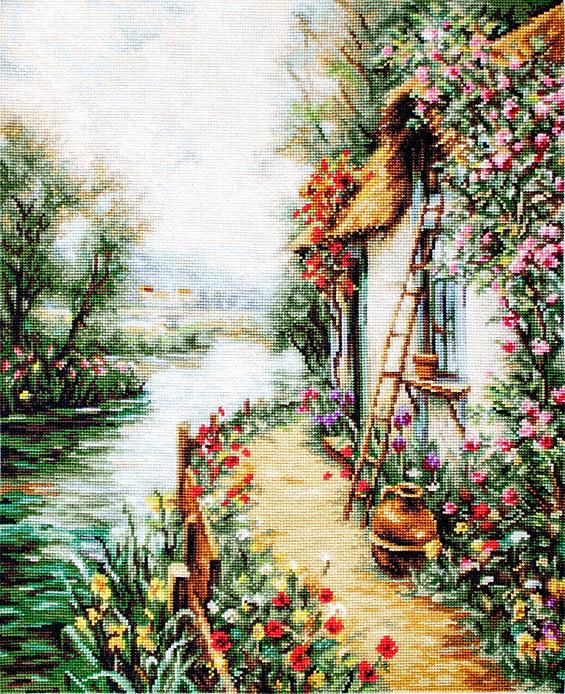 Along the River B581L Counted Cross-Stitch Kit, The Crafty Grimalkin - A Cross Stitch Store