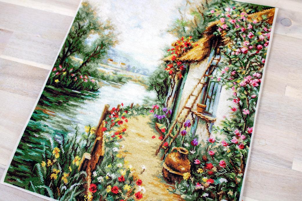 Along the River B581L Counted Cross-Stitch Kit, The Crafty Grimalkin - A Cross Stitch Store