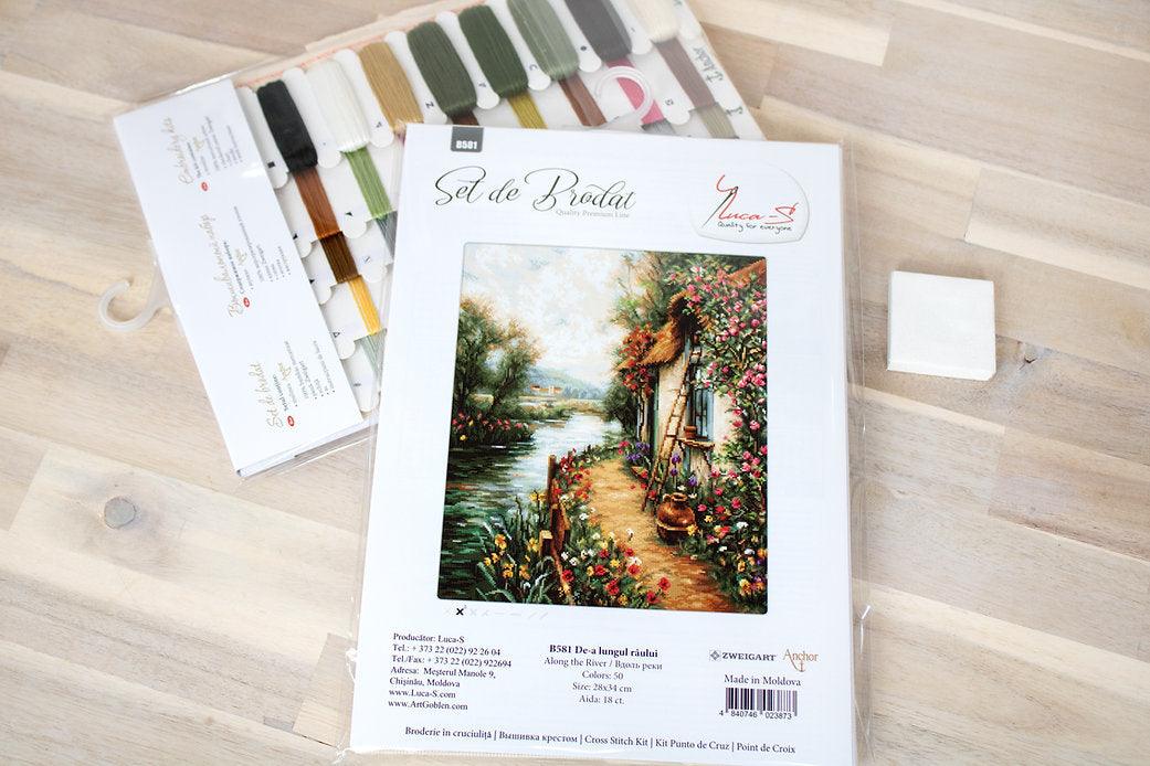 Along the River B581L Counted Cross-Stitch Kit, The Crafty Grimalkin - A Cross Stitch Store