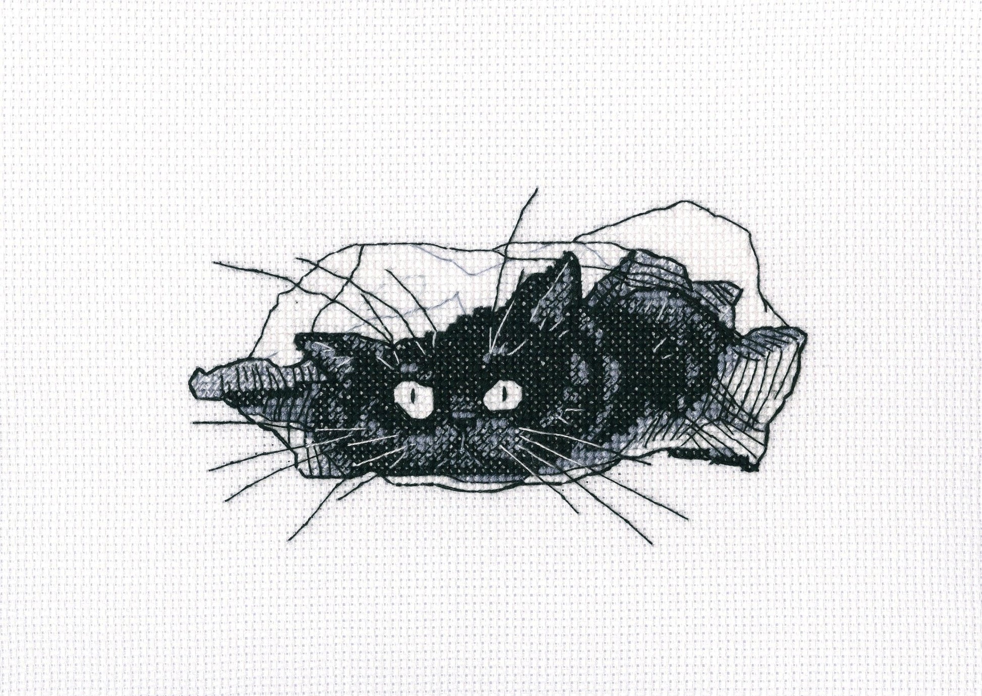 Among black cats M667 Counted Cross Stitch Kit, The Crafty Grimalkin - A Cross Stitch Store