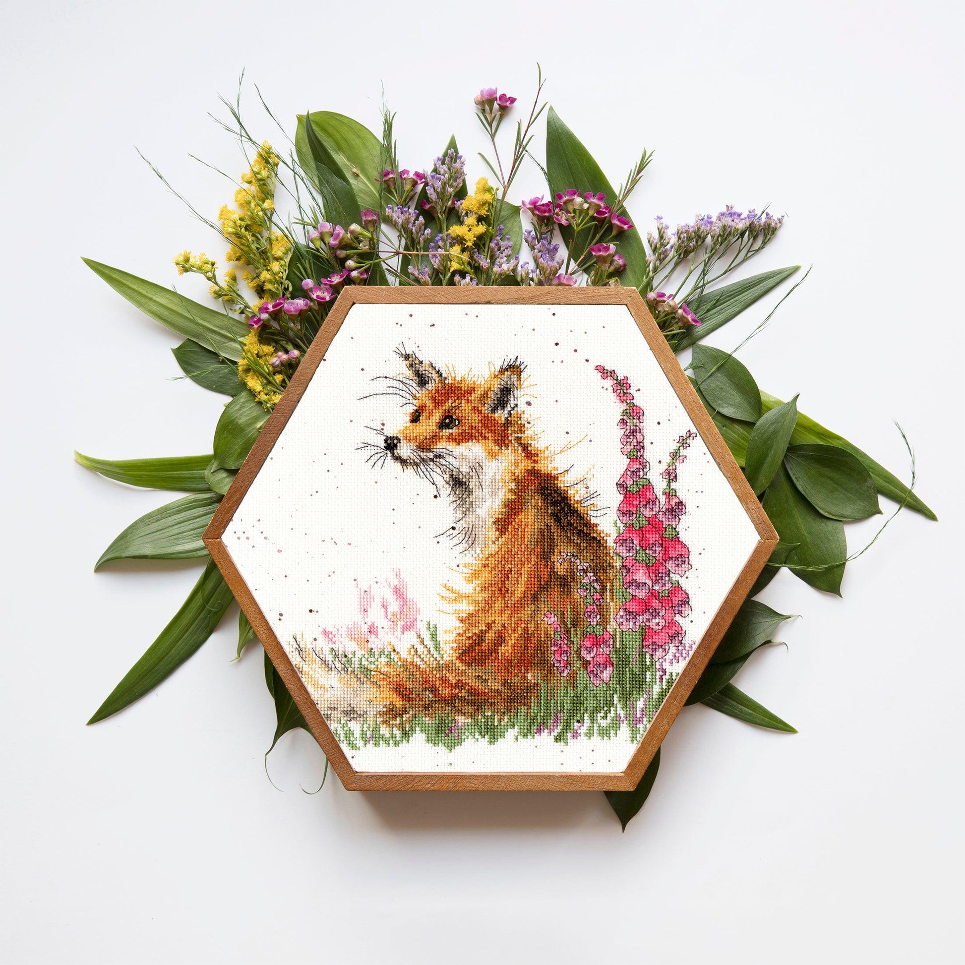 Amongst the Foxgloves XHD8 Counted Cross Stitch Kit, The Crafty Grimalkin - A Cross Stitch Store