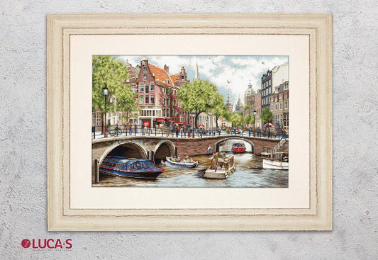 Amsterdam BU5005L Counted Cross-Stitch Kit, The Crafty Grimalkin - A Cross Stitch Store