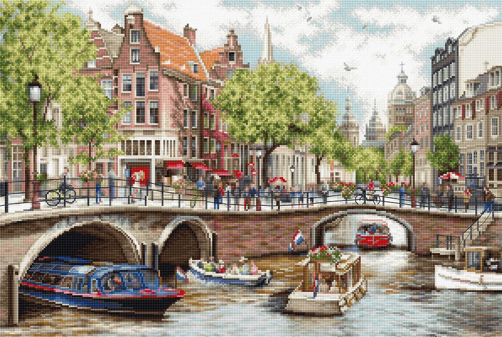 Amsterdam BU5005L Counted Cross-Stitch Kit, The Crafty Grimalkin - A Cross Stitch Store