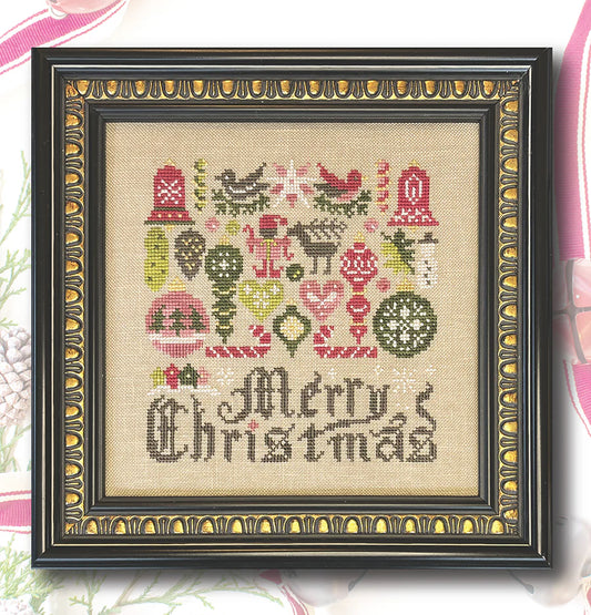 Arranging Ornaments - Ink Circles - Cross Stitch Pattern