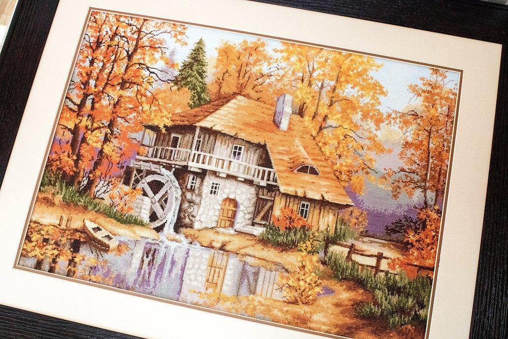 Autumn Landscape B481L Counted Cross-Stitch Kit, Needlecraft Kits, Needlecraft Kits, The Crafty Grimalkin - A Cross Stitch Store