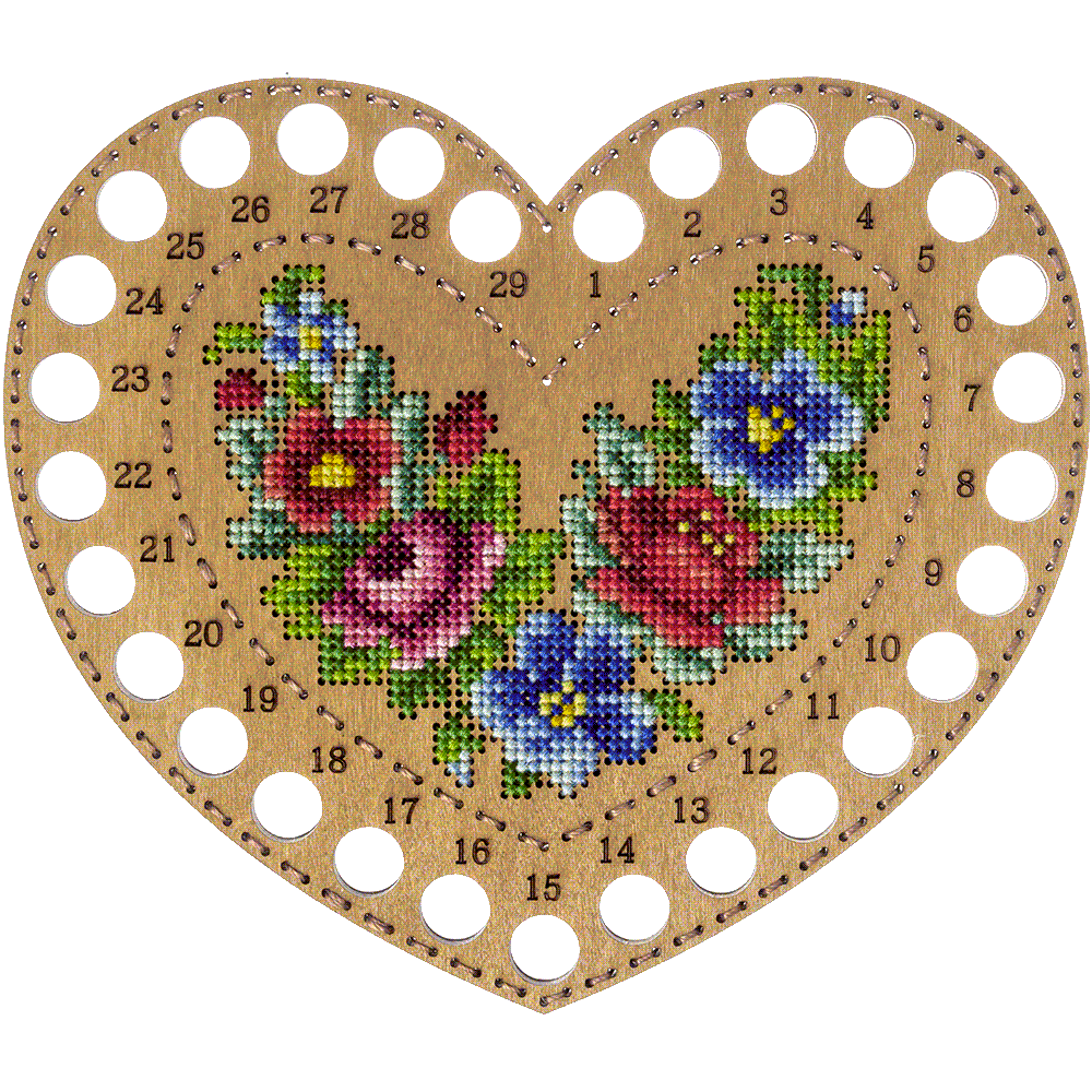 Blank for embroidery with thread on wood FLHW-017, The Crafty Grimalkin - A Cross Stitch Store