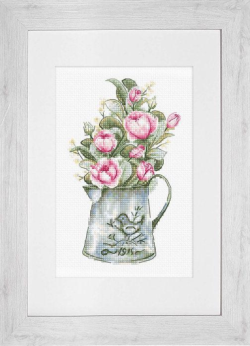 Bouquet with roses B7006L Counted Cross-Stitch Kit, Needlecraft Kits, Needlecraft Kits, The Crafty Grimalkin - A Cross Stitch Store