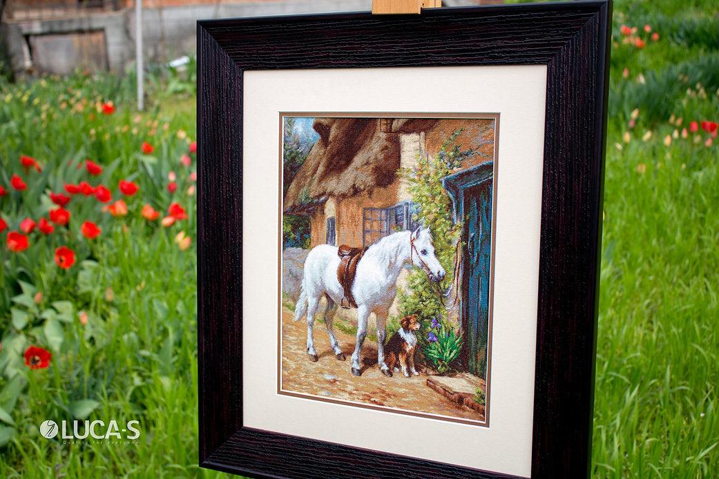 By the Cottage  B572L Counted Cross-Stitch Kit, The Crafty Grimalkin - A Cross Stitch Store